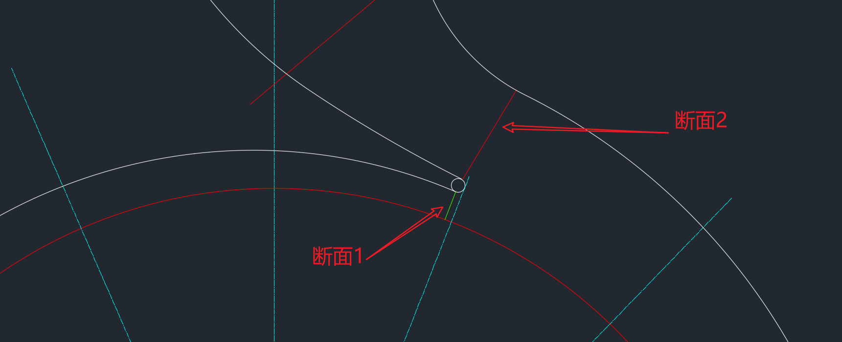 蜗壳隔舍不同半径的处理方法